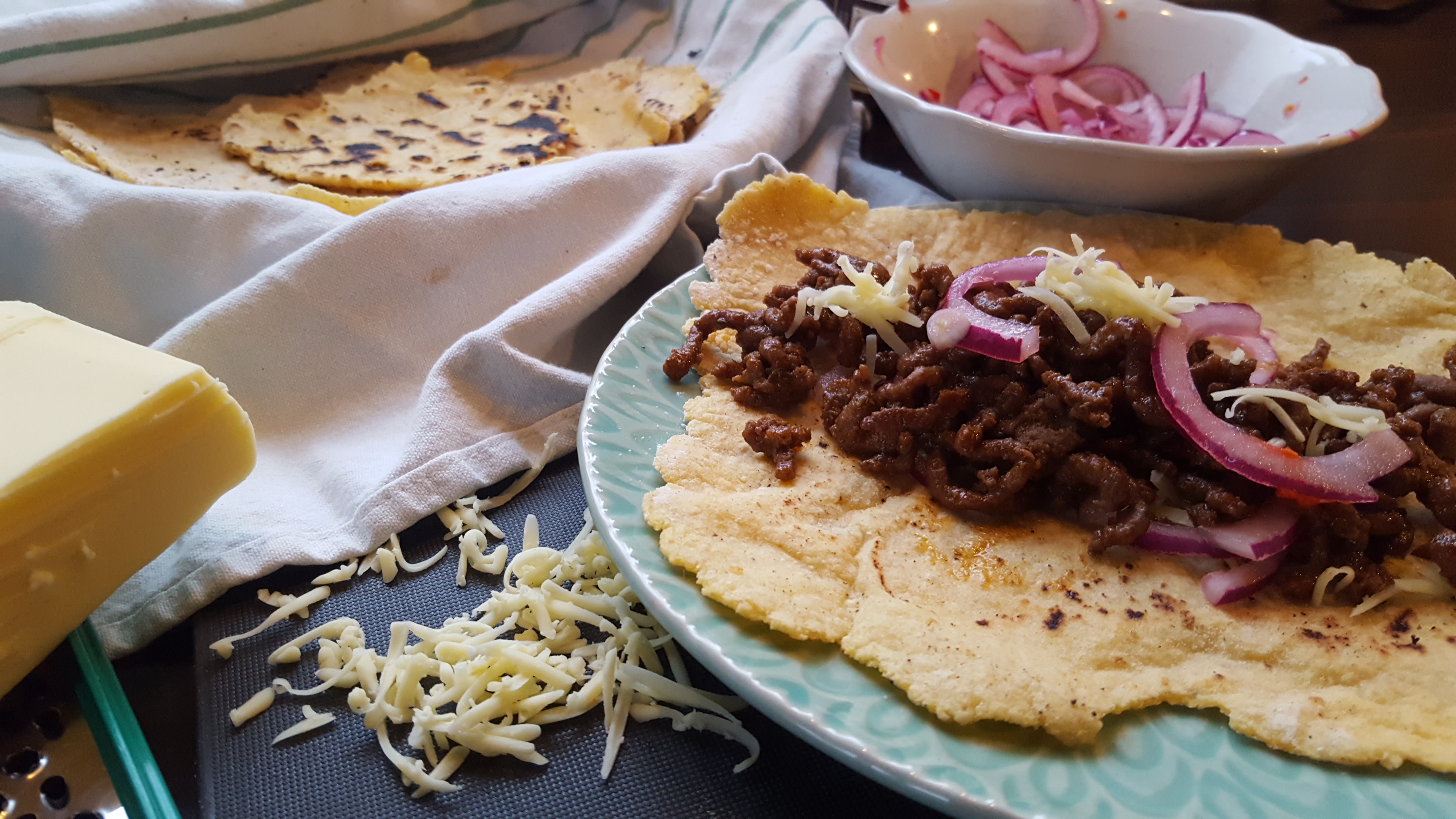 Hjemmelagde maistortillas