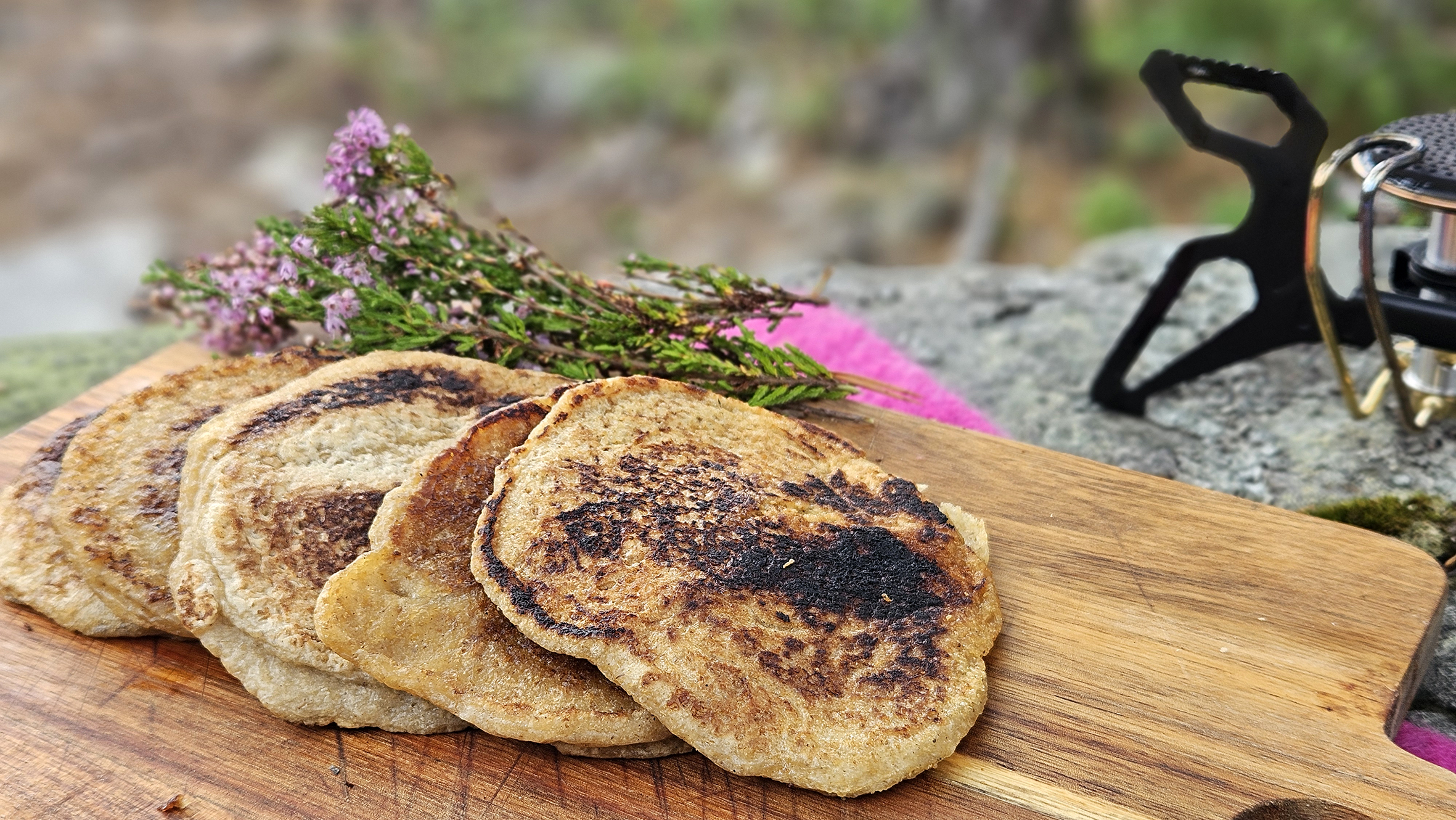 Gluten- og melkefrie lapper på primus