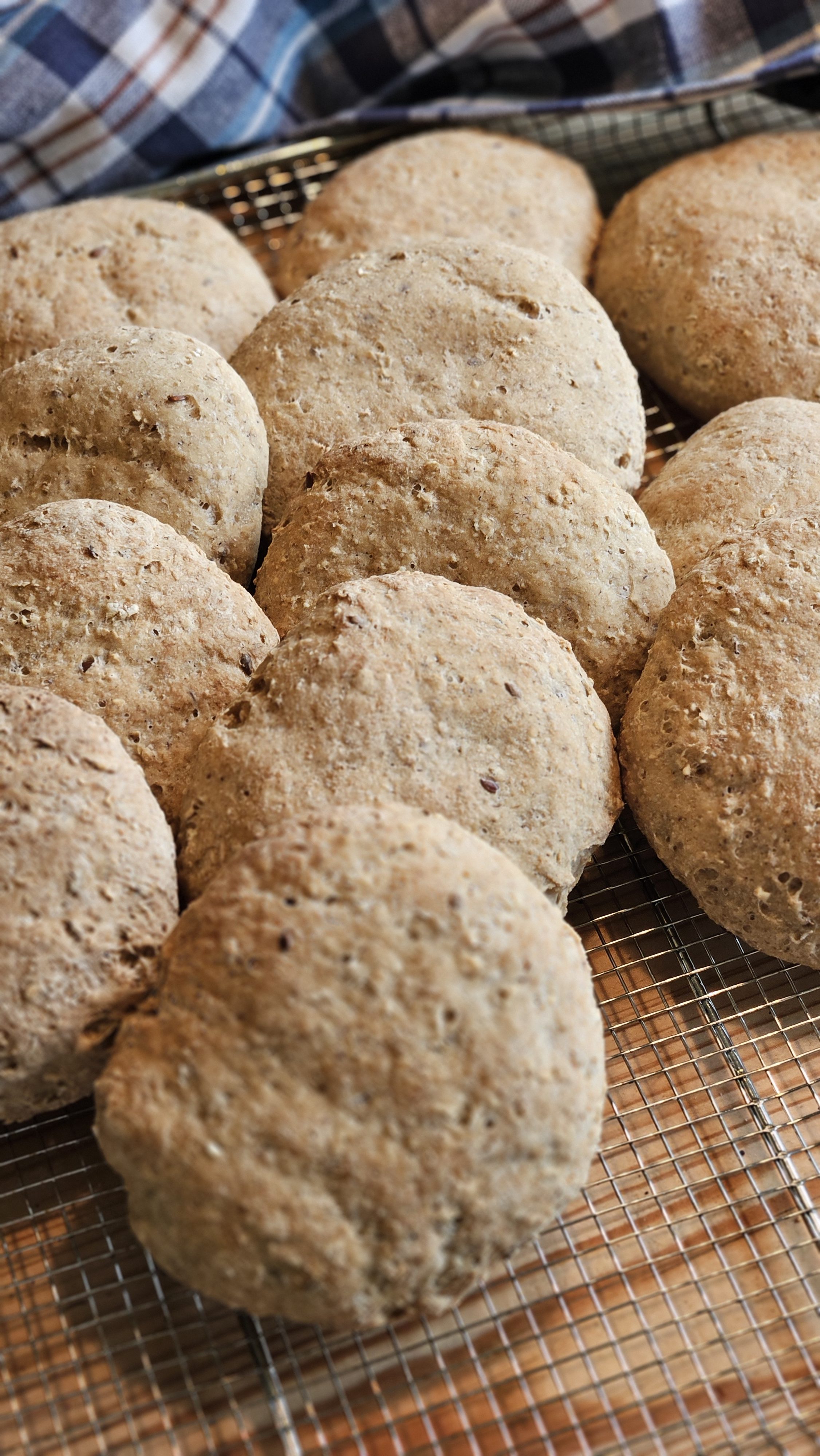 Grove glutenfrie rundstykker med bokhvete og havre (+)